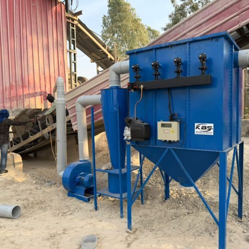 WhatsApp Image 2026-05-20 at 11.24.12 AM (2) Industrial Pulse Jet Bag Filter Dust Collector with Cyclone Separator and Blower Installed at Stone Crusher Plant for Effective Dust Control